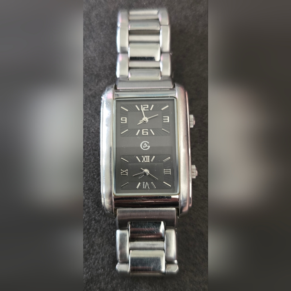 George Capital Ladies Dual Face Watch Stainless Steel, Dead Battery